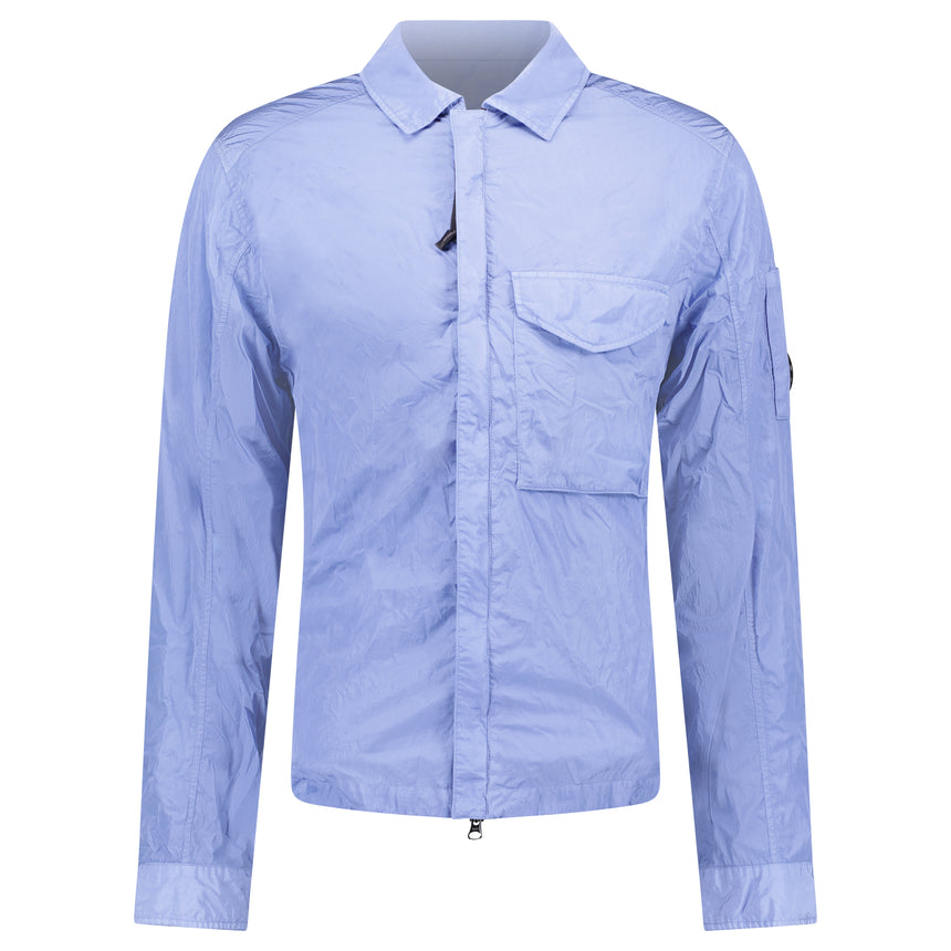 Chrome-R Zip Overshirt in Riviera Blue
