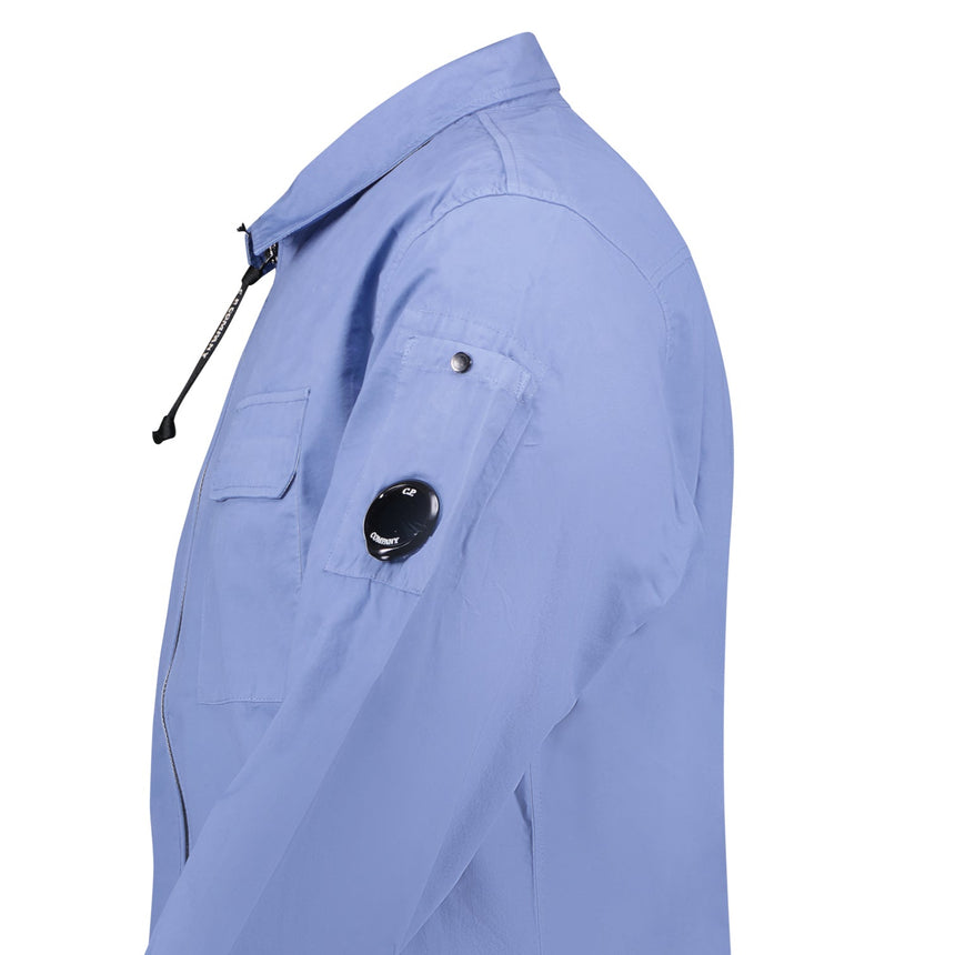 'Gabardine' Overshirt in Blue