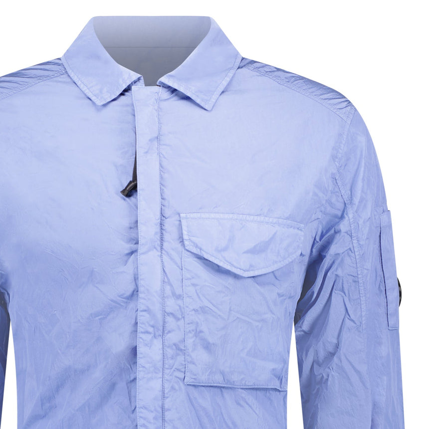 Chrome-R Zip Overshirt in Riviera Blue