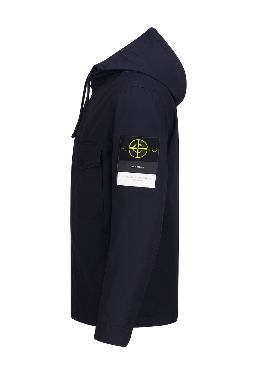 Stone Island Supima Cotton Twill Stretch Hooded Jacket