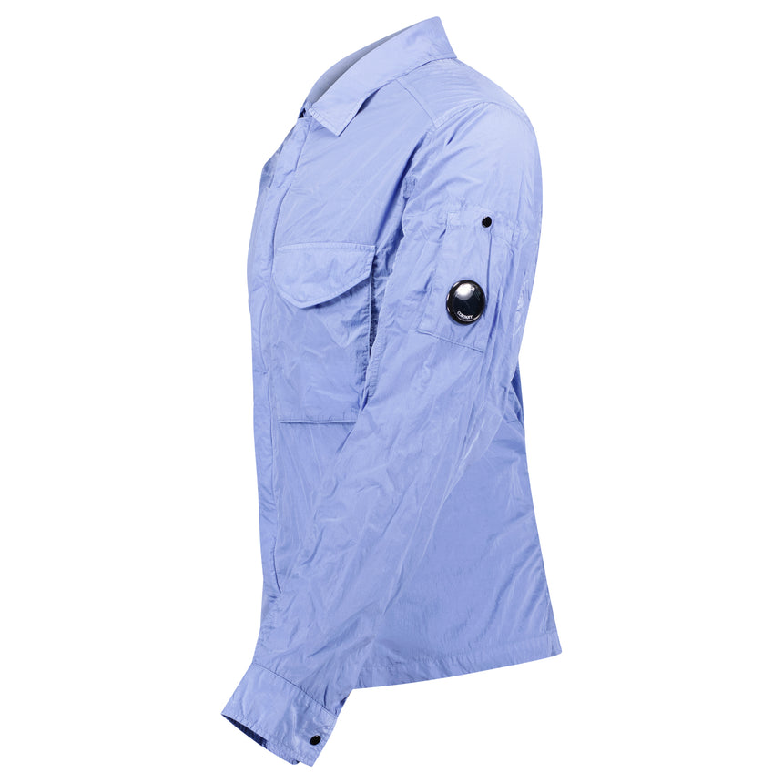 Chrome-R Zip Overshirt in Riviera Blue