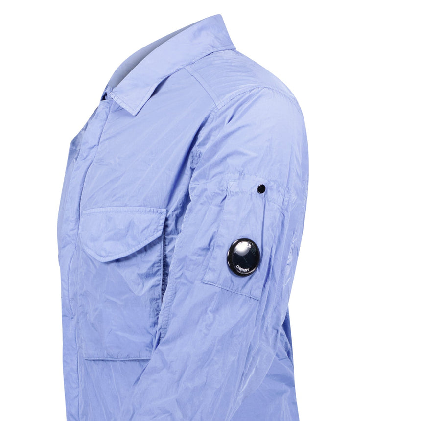 Chrome-R Zip Overshirt in Riviera Blue
