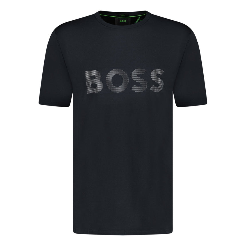 BOSS Active Logo - Print T - Shirt Black - Boinclo ltd - Outlet Sale Under Retail