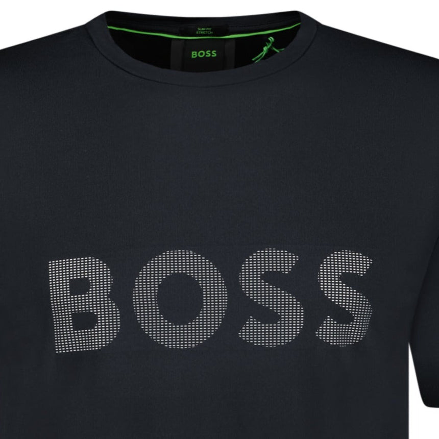 BOSS Active Logo - Print T - Shirt Black - Boinclo ltd - Outlet Sale Under Retail