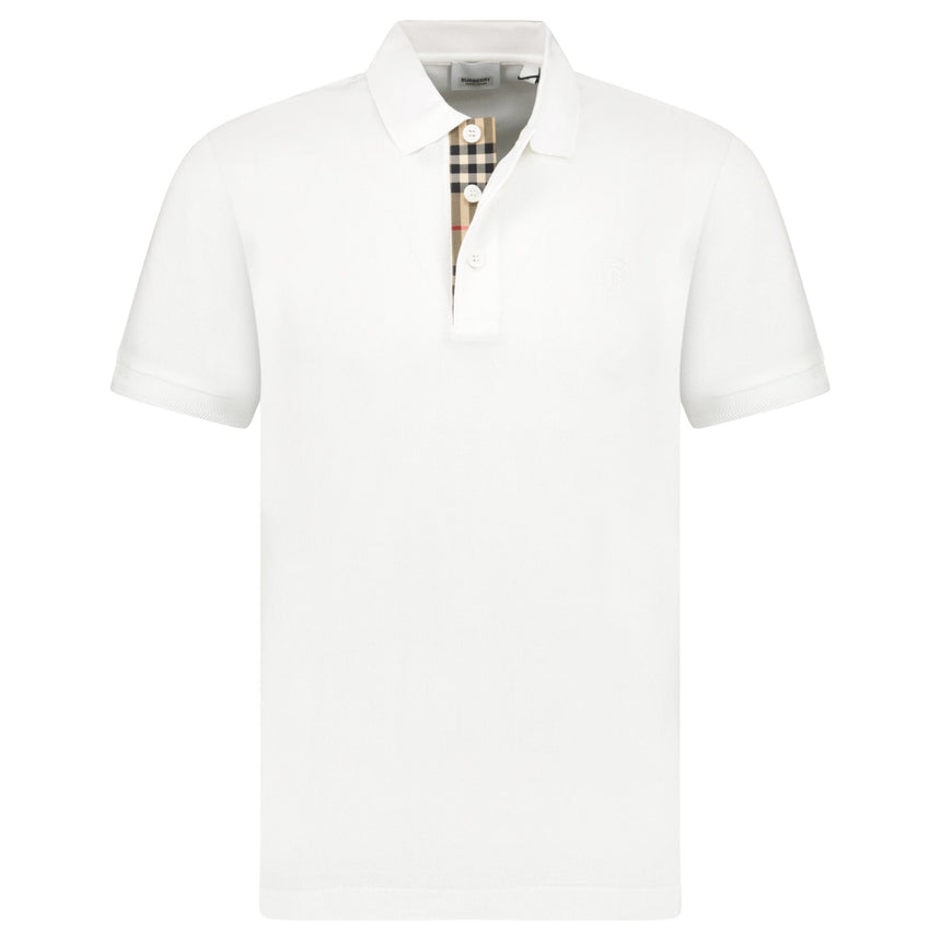 Burberry Burberry 'Eddie' TB Check Polo White - Boinclo - Outlet Sale Under Retail