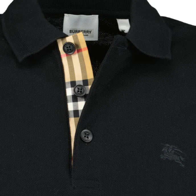 'Eddie' Polo-Shirt Schwarz