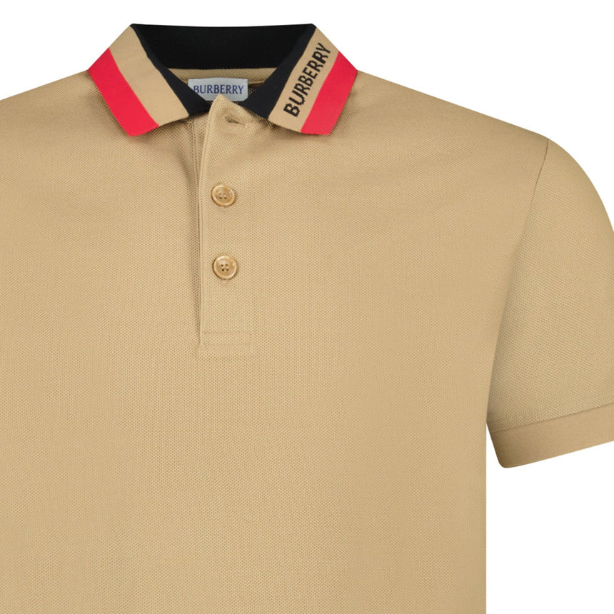 Burberry 'Edney' Collar Logo Polo - Shirt Beige - Boinclo - Outlet Sale Under Retail