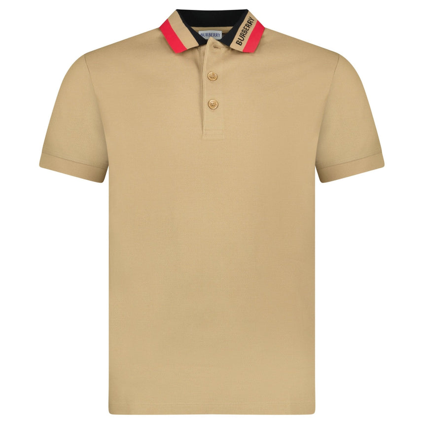 Burberry 'Edney' Collar Logo Polo - Shirt Beige - Boinclo - Outlet Sale Under Retail