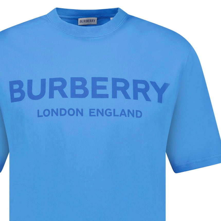 Burberry 'Ellison' London Logo Print T-Shirt Blue - Boinclo - Outlet Sale Under Retail