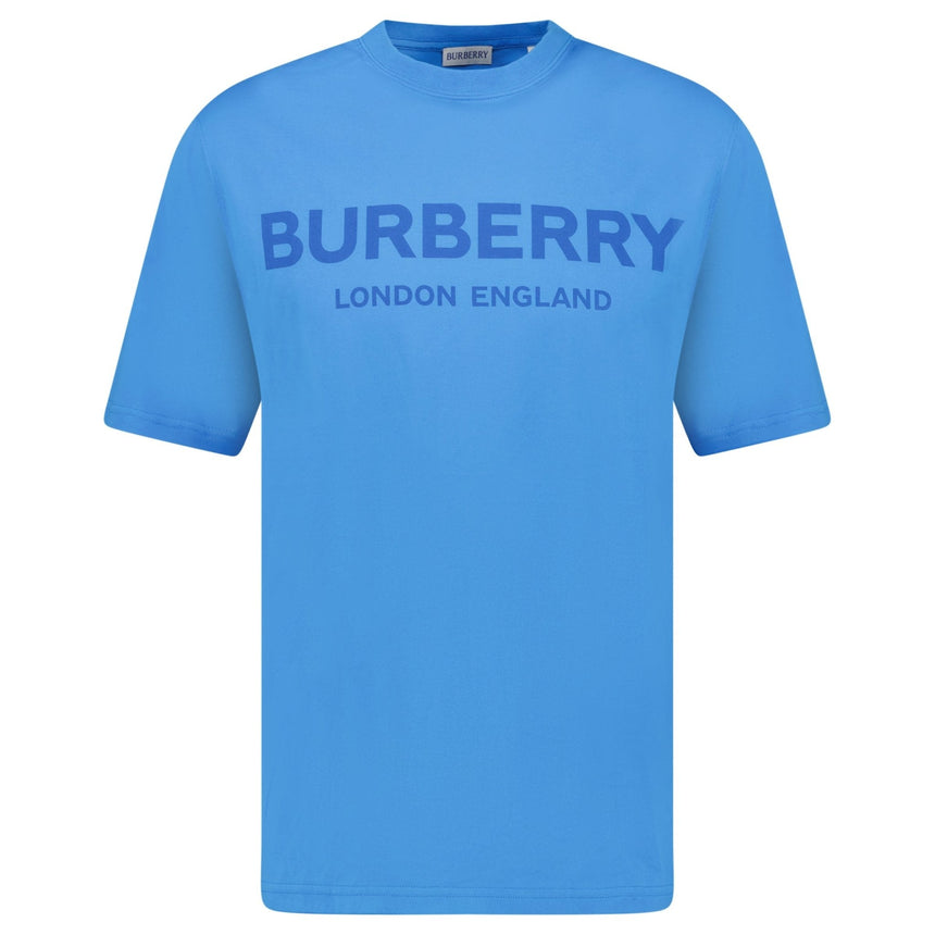 Burberry 'Ellison' London Logo Print T-Shirt Blue - Boinclo - Outlet Sale Under Retail