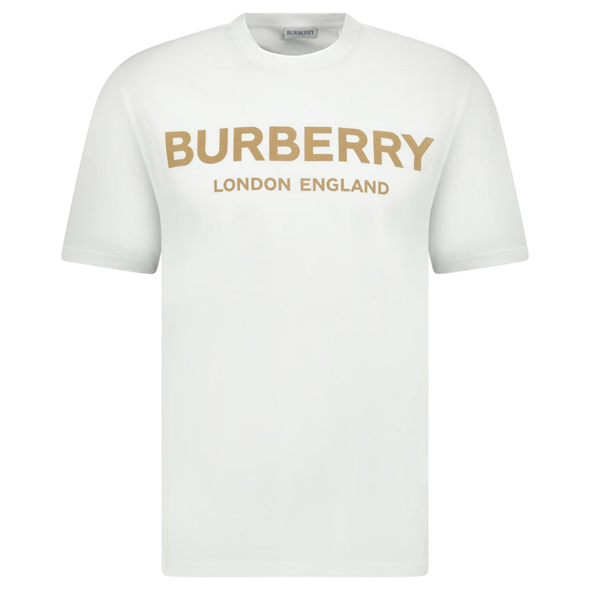 Burberry 'Ellison' London Logo Print T-Shirt White - Boinclo - Outlet Sale Under Retail