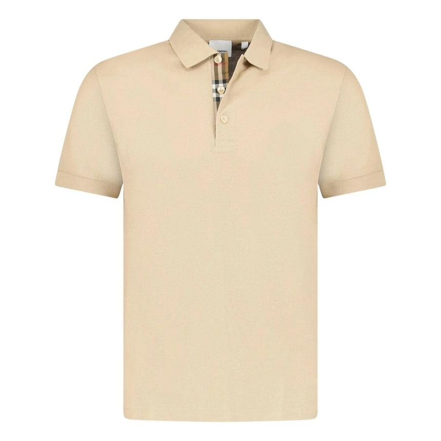 Burberry 'Hartford' Check Placket Polo Beige - Boinclo - Outlet Sale Under Retail