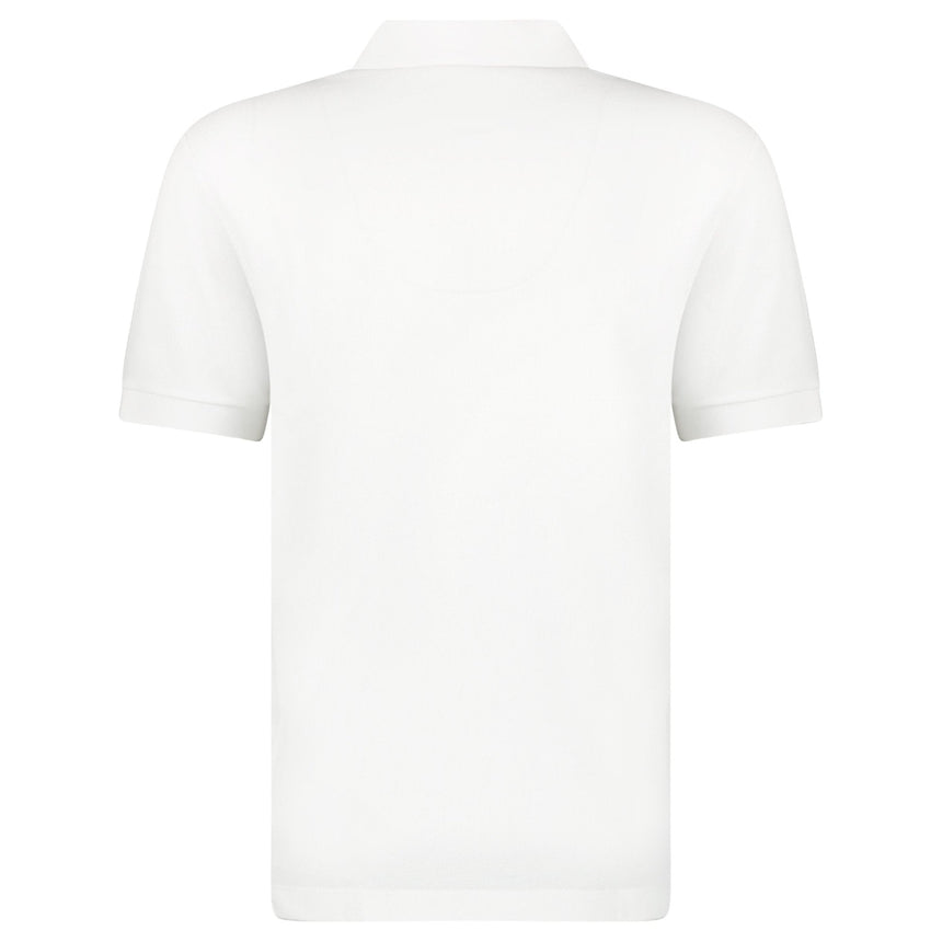 Burberry 'Hartford' Check Placket Zip Polo White - Boinclo - Outlet Sale Under Retail