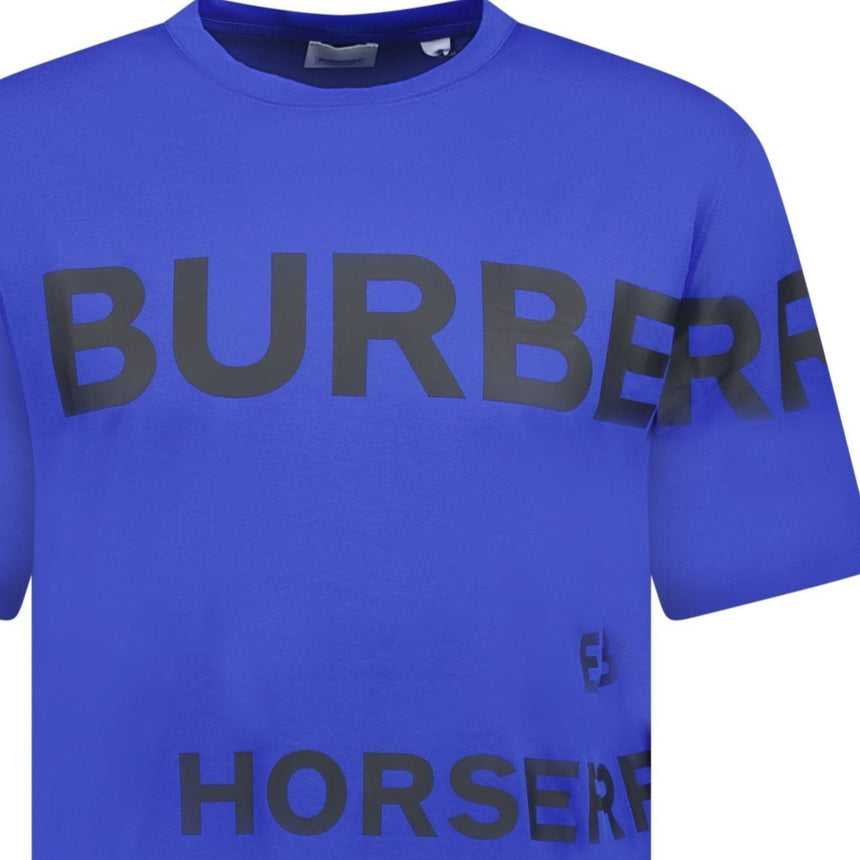 Burberry Horseferry Cotton T-Shirt Blue - Boinclo - Outlet Sale Under Retail