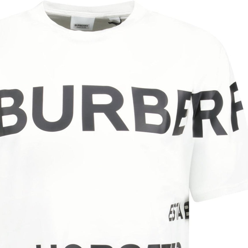 Burberry Horseferry Cotton T-Shirt White - Boinclo - Outlet Sale Under Retail