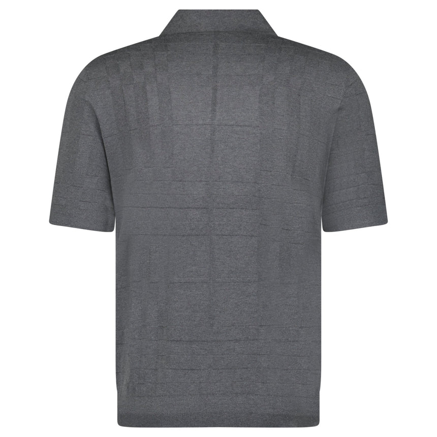 Burberry 'Kieran' Knit Polo - Shirt Grey - Boinclo - Outlet Sale Under Retail
