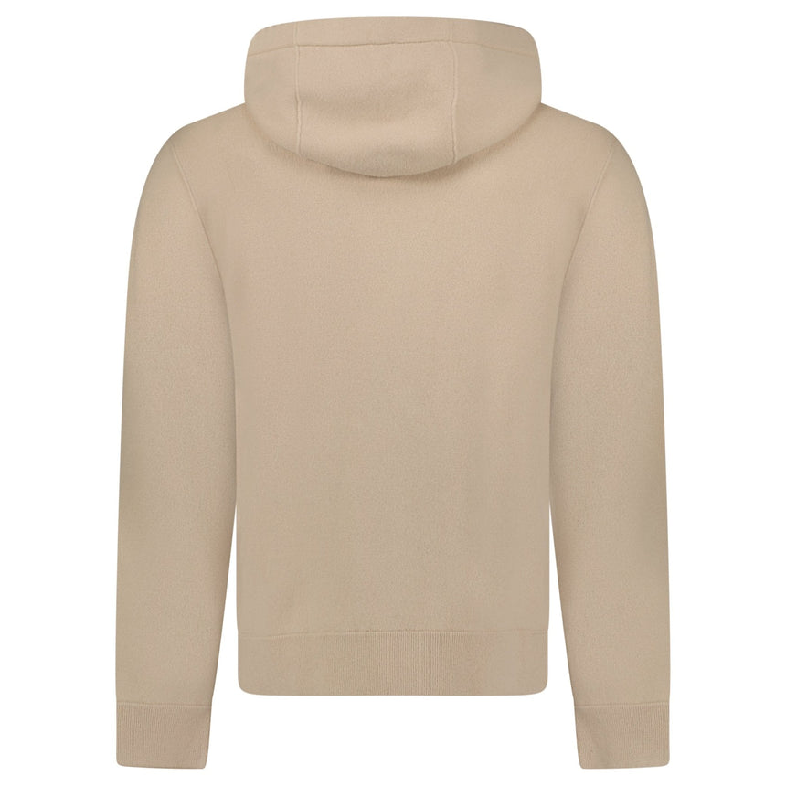 Burberry 'Lindley' Knitted Cashmere Hoodie Soft Fawn Beige - Boinclo - Outlet Sale Under Retail