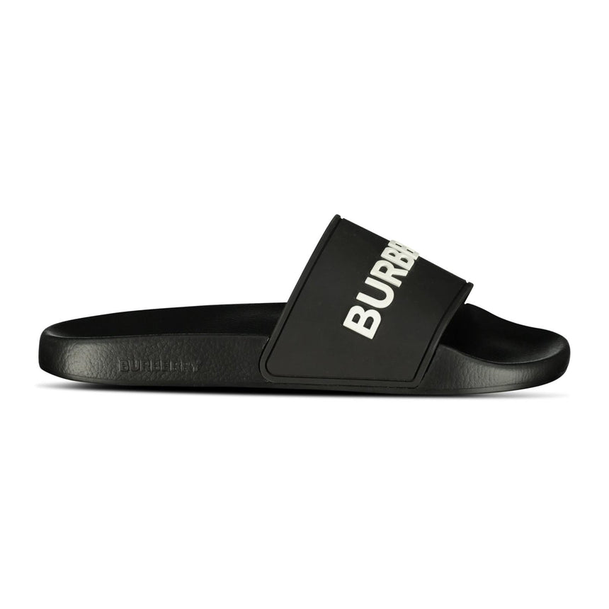 Burberry Logo Tech Furley Sliders Black - Boinclo - Outlet Sale Under Retail