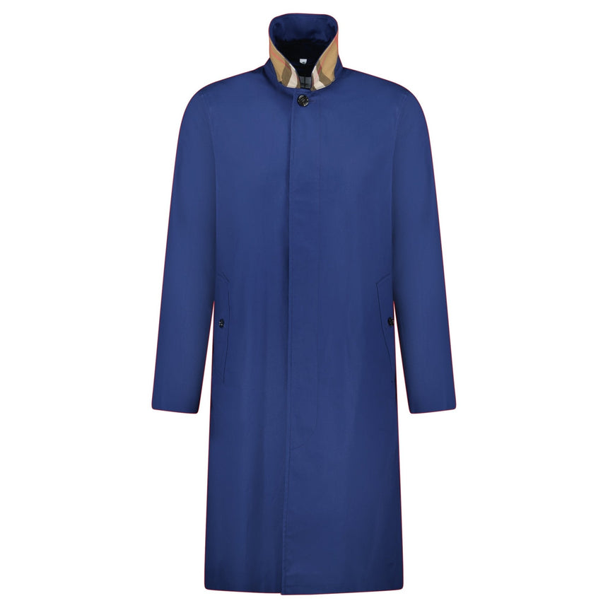 Burberry 'Pennan' Button Up Long Trench Jacket Navy - Boinclo - Outlet Sale Under Retail