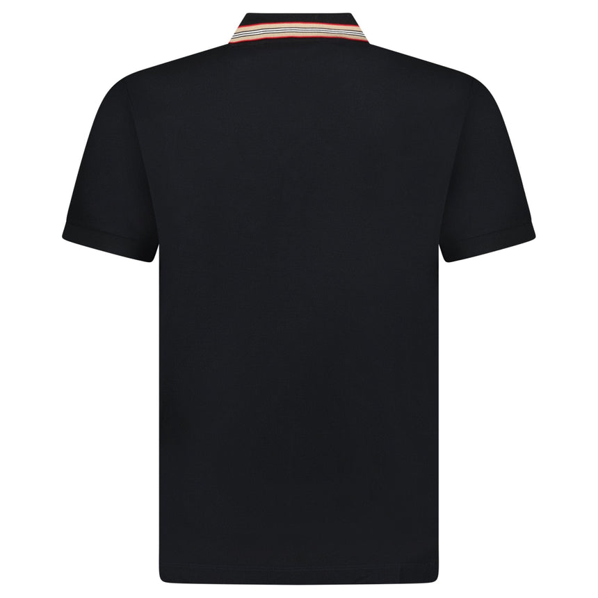 Burberry 'Pierson' TB Collar Polo - Shirt Black - Boinclo - Outlet Sale Under Retail