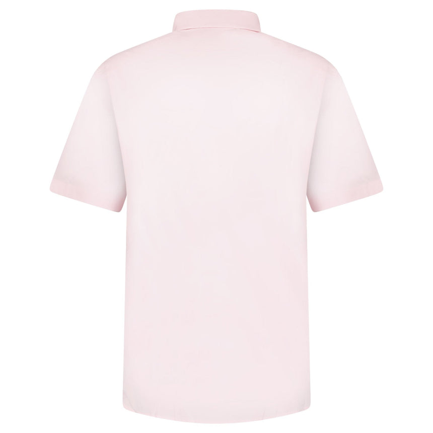 Burberry 'Shefford' Check Placket Short Sleeve Shirt in Pale Pink - Boinclo - Outlet Sale Under Retail