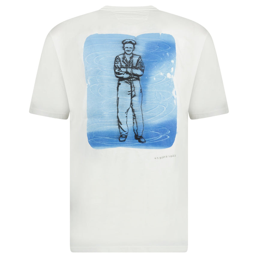 24/1 Jersey Artisanal British Sailor T-Shirt in White