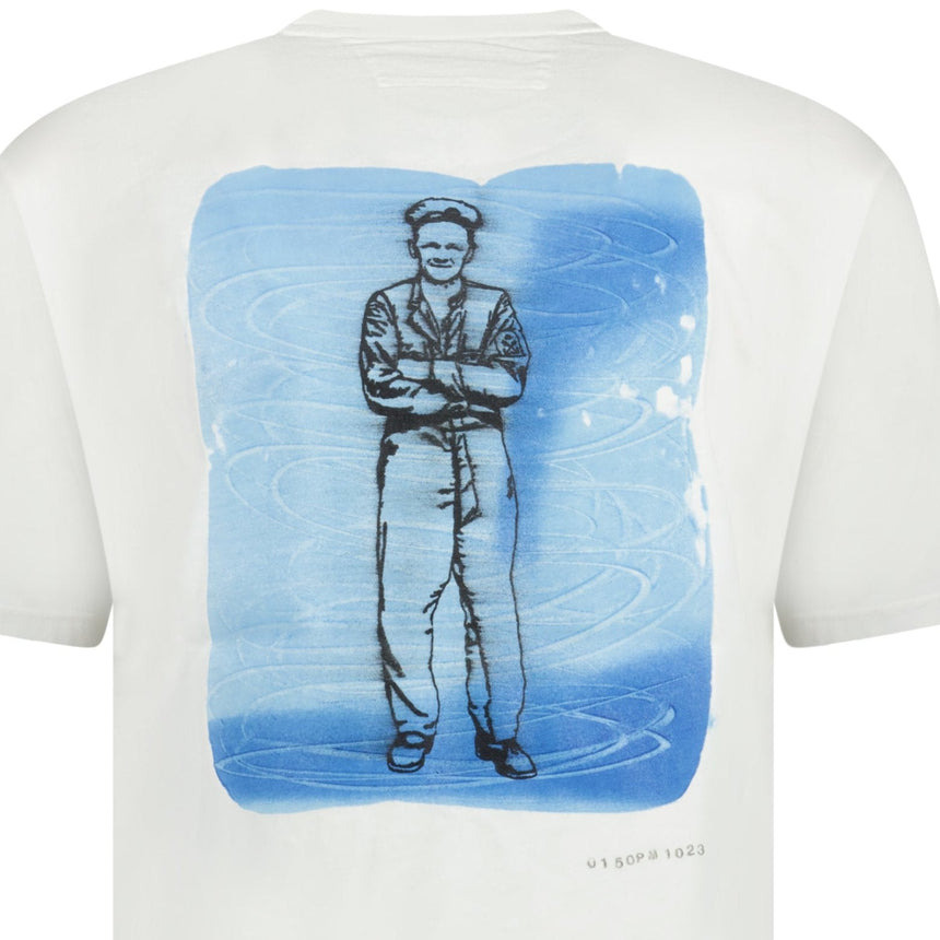 24/1 Jersey Artisanal British Sailor T-Shirt in White