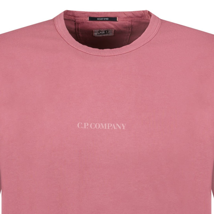 CP Company 24/1 Jersey Logo T-Shirt Red Bud - Boinclo - Outlet Sale Under Retail