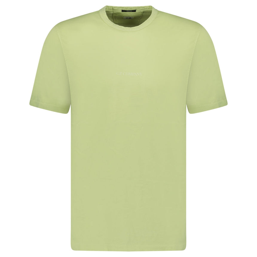 CP Company 24/1 Jersey Logo T-Shirt White Pear - Boinclo - Outlet Sale Under Retail