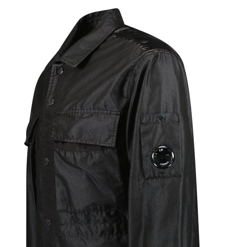 CP Company 50 Fili Tr - P Buttoned Kan D Panel Coach Jacket Black - Boinclo - Outlet Sale Under Retail