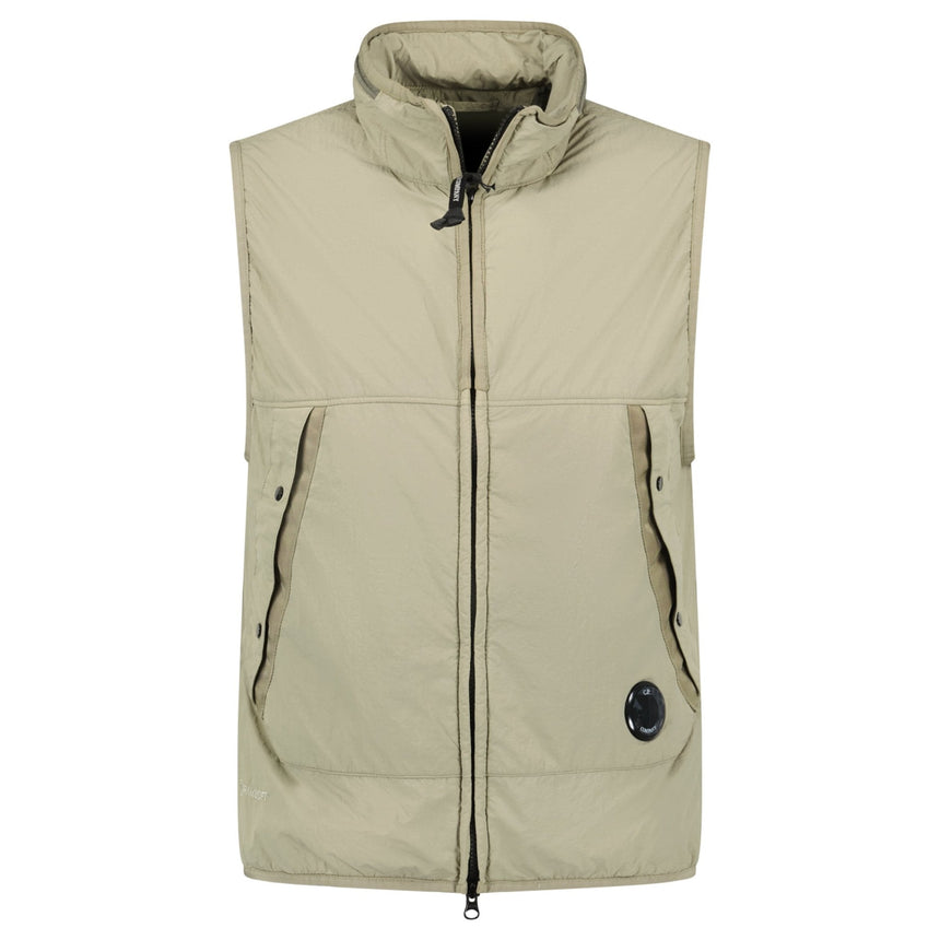 CP Company G.D.P. Primaloft Padded Gilet Beige - Boinclo - Outlet Sale Under Retail