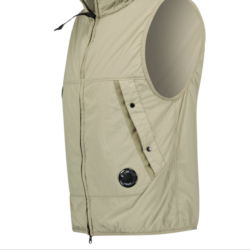 CP Company G.D.P. Primaloft Padded Gilet Beige - Boinclo - Outlet Sale Under Retail