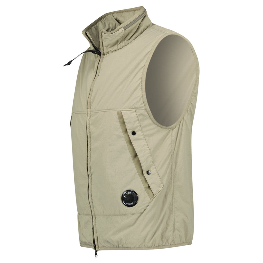 CP Company G.D.P. Primaloft Padded Gilet Beige - Boinclo - Outlet Sale Under Retail
