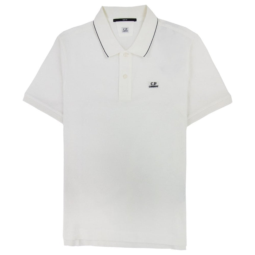 'Tacting Piquet' Short Sleeve Polo White