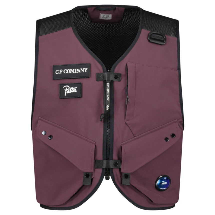 CP Company X Patta Utility Vest Maroon - Boinclo - Outlet Sale Under Retail