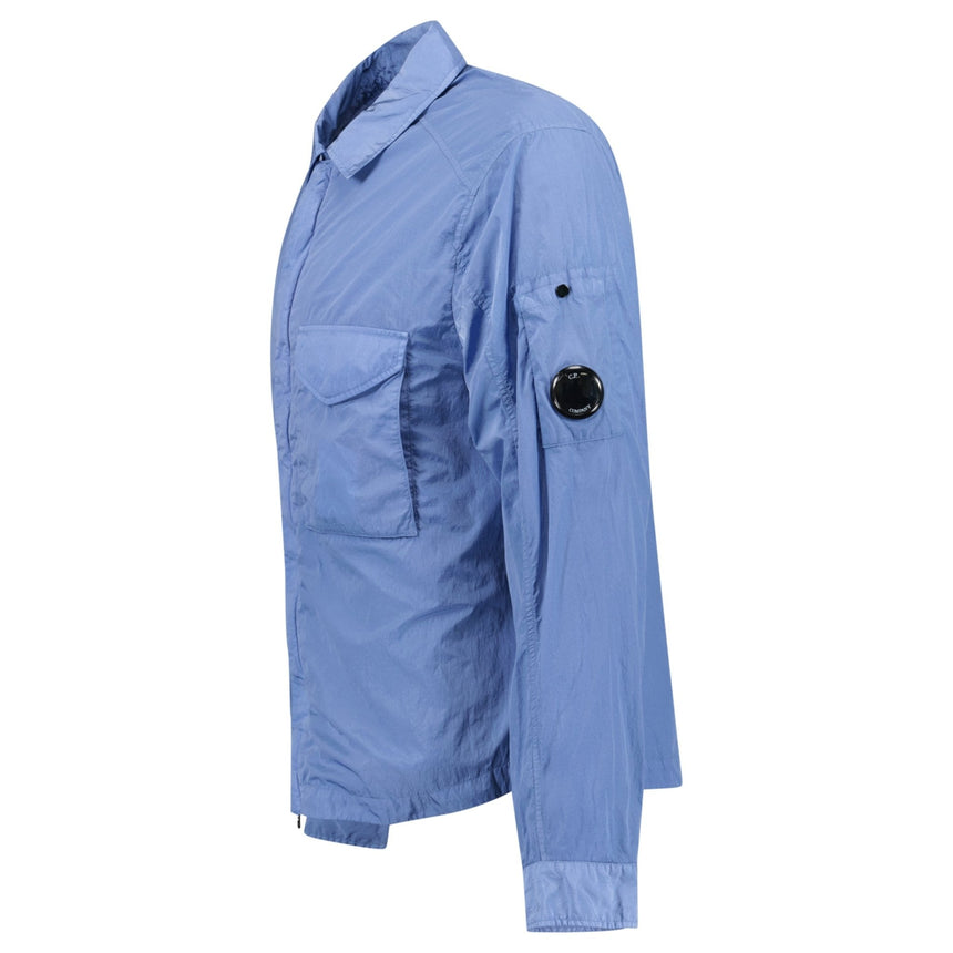 CP Company Zip - Up Chrome - R Pocket Overshirt Light Blue - Boinclo - Outlet Sale Under Retail