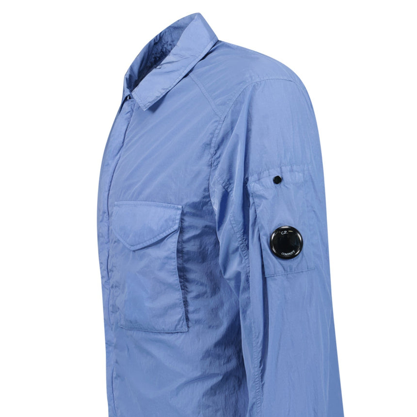 CP Company Zip - Up Chrome - R Pocket Overshirt Light Blue - Boinclo - Outlet Sale Under Retail