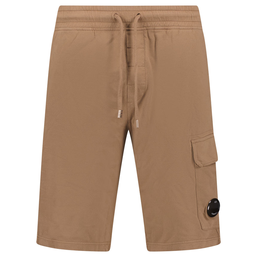Shorts mit Front-Logo Braun