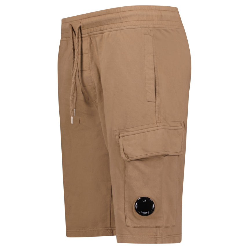 Shorts mit Front-Logo Braun