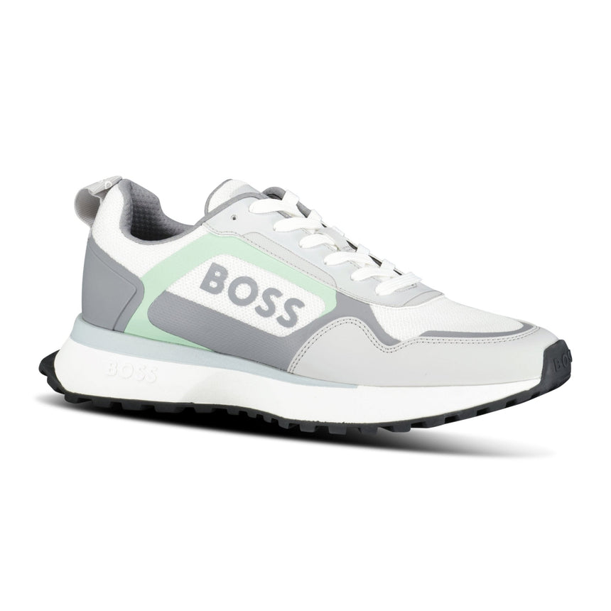 Hugo Boss Boss Logo 'Jonah' Trainers Open White - Boinclo - Outlet Sale Under Retail
