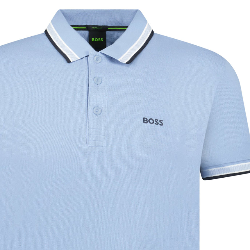 Hugo Boss Paddy Polo Shirt Open Blue - Boinclo - Outlet Sale Under Retail