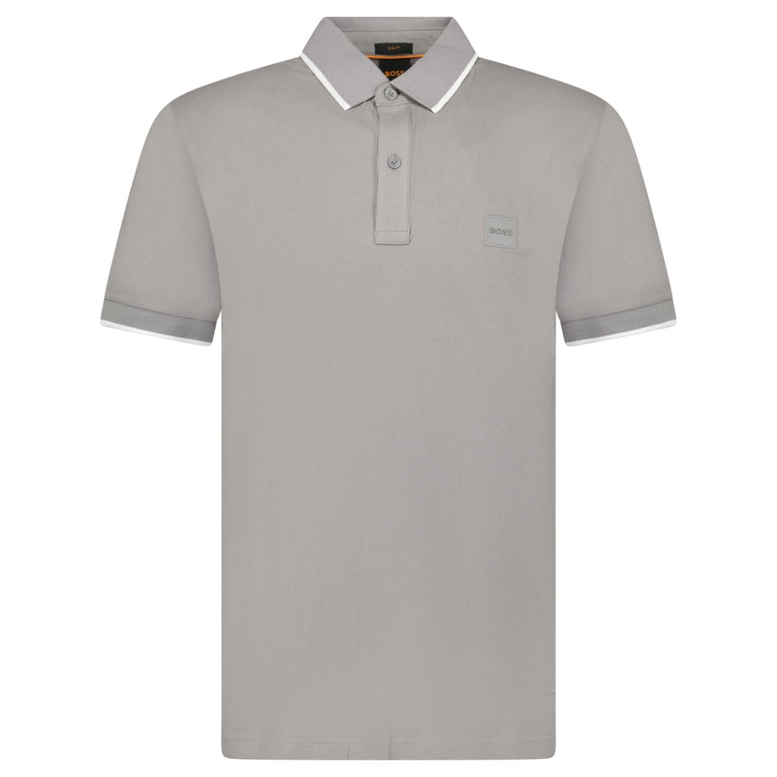 Hugo Boss Passertip Polo T-Shirt in Grey - Boinclo - Outlet Sale Under Retail