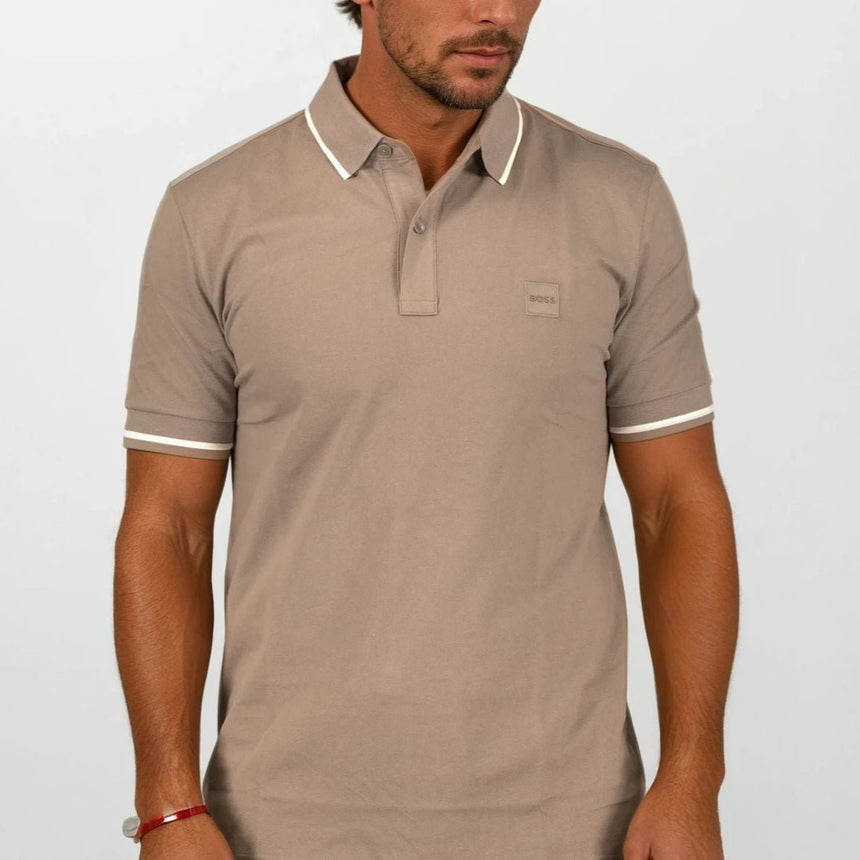 Hugo Boss Passertip Polo T-Shirt in Grey - Boinclo - Outlet Sale Under Retail