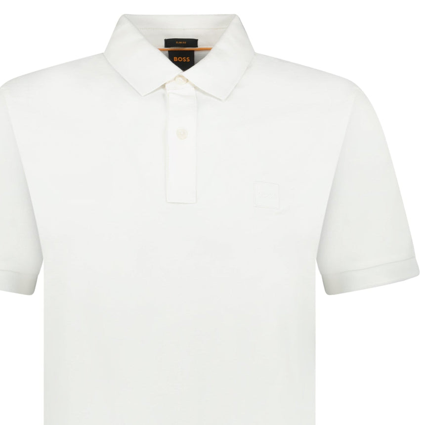 Hugo Boss Passertip Polo T-Shirt in White - Boinclo - Outlet Sale Under Retail