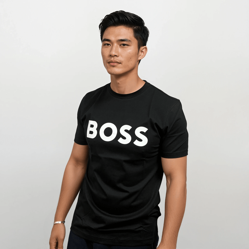Hugo Boss Thinking 1 Logo T-Shirt in Black - Boinclo - Outlet Sale Under Retail