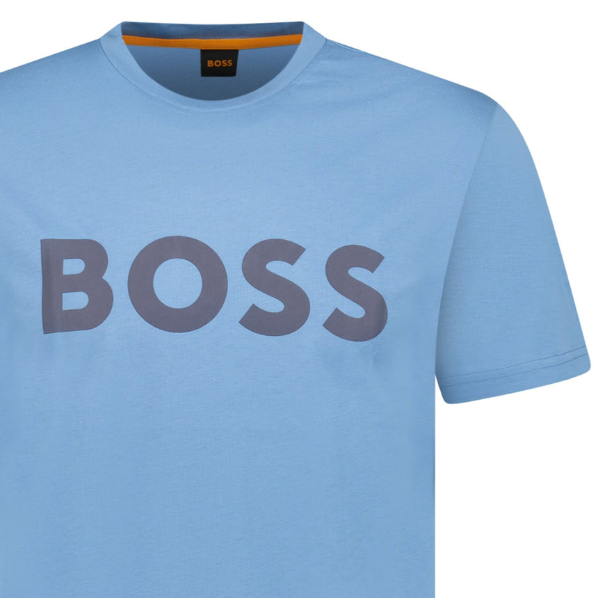 Hugo Boss Thinking 1 Logo T-Shirt in Blue - Boinclo - Outlet Sale Under Retail