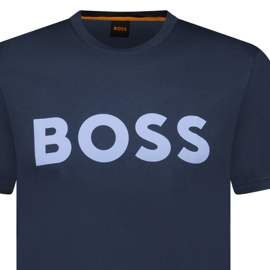 Hugo Boss Thinking 1 Logo T-Shirt in Navy - Boinclo - Outlet Sale Under Retail
