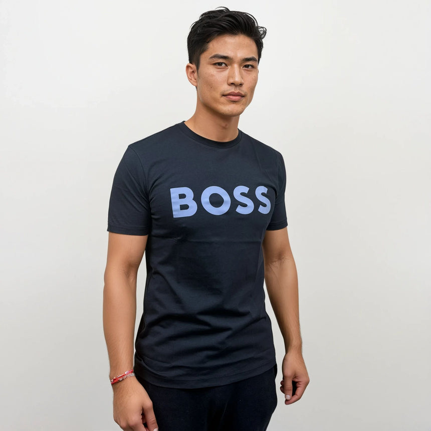 Hugo Boss Thinking 1 Logo T-Shirt in Navy - Boinclo - Outlet Sale Under Retail