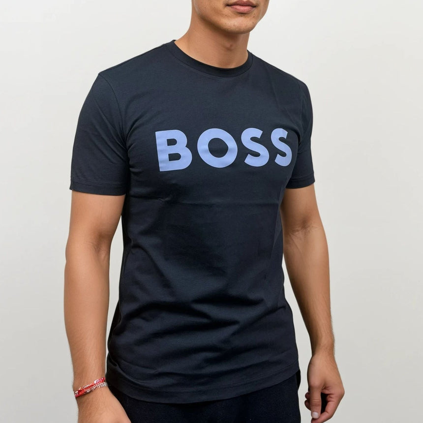 Hugo Boss Thinking 1 Logo T-Shirt in Navy - Boinclo - Outlet Sale Under Retail