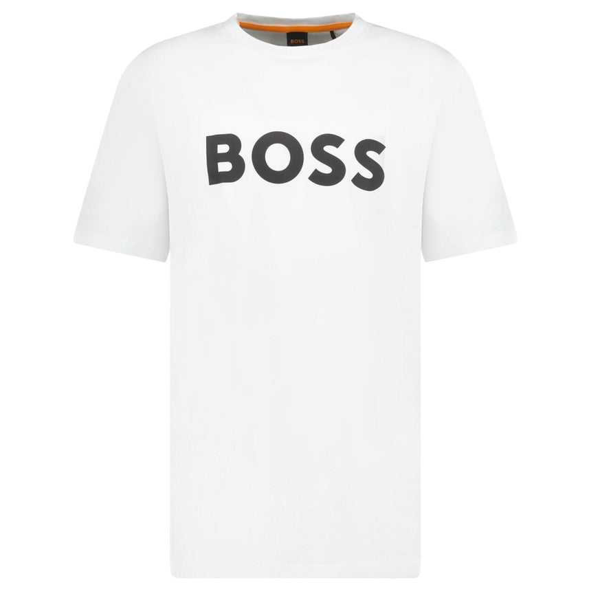 Hugo Boss Thinking 1 Logo T-Shirt in White - Boinclo - Outlet Sale Under Retail